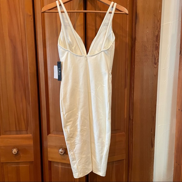 NWT Lulus Deep V Plunge Dress - Picture 2 of 6